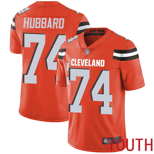 Cleveland Browns Chris Hubbard Youth Orange Limited Jersey 74 NFL Football Alternate Vapor Untouchable